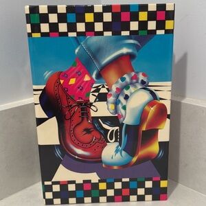 Vtg 80s LISA FRANK Photo Album Dancing Feet Shoes 3-ring Binder 1988 Retro